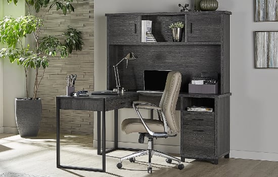 Dejori l shop desk with hutch